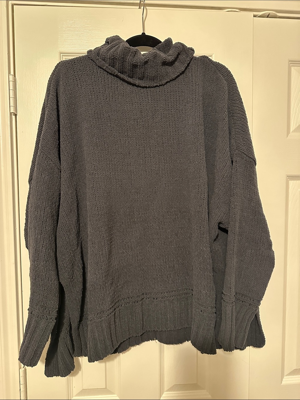 aerie Charcoal Gray Cozy Cowl Neck Sweater